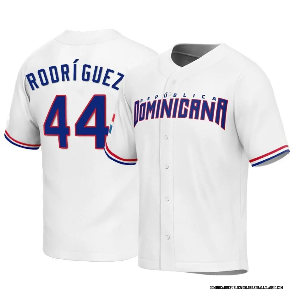 Men's Julio Rodriguez Dominican Republic Baseball Replica White 2023